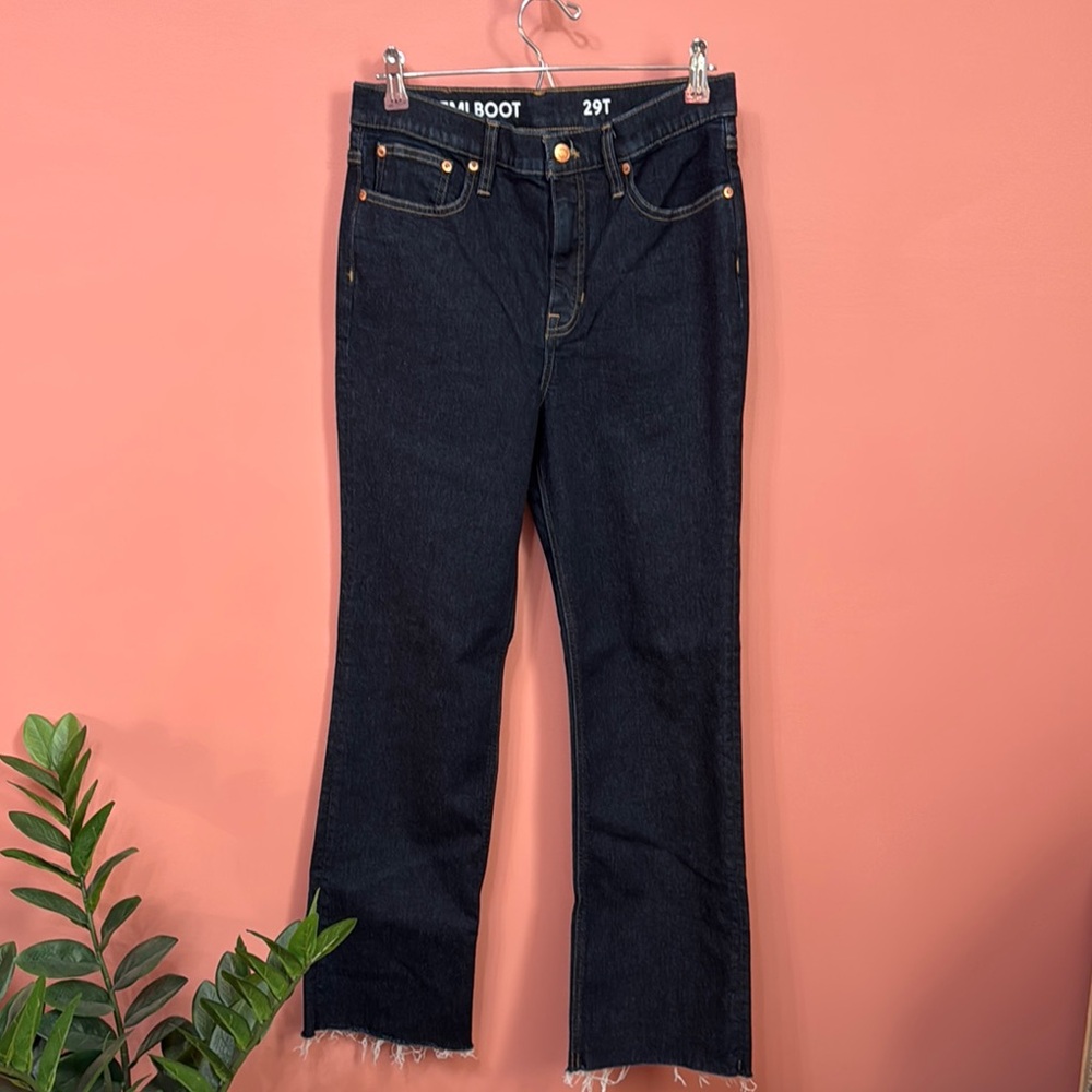 J Crew Slim Demi-boot Jean in Rinse Wash